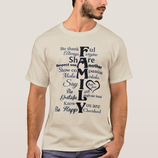 Tシャツ – ファミリ線 (正面)