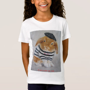 Tシャツ-フランスのなウサギのTシャツ Tシャツ