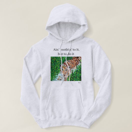 Tシャツ/フード付: Tiger パーカ (デザイン正面)