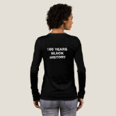 Tシャツ ブラックヒストリーマンス100周年 (背面全体)