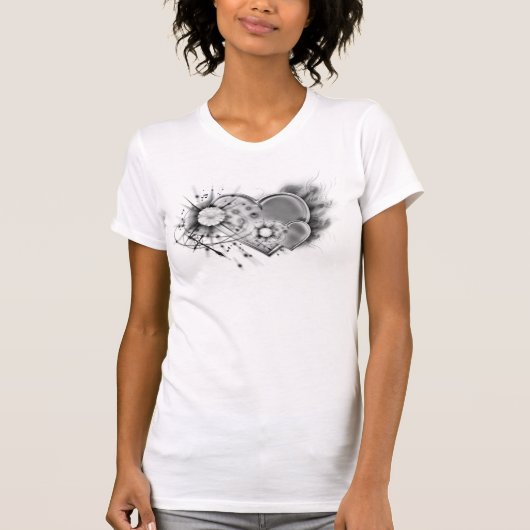 Tシャツ ブラック Chrome Hearts 黒白 (正面)