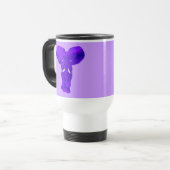 Tシャツ、ベビーの衣服の紫色象の芸術 トラベルマグ (正面左)