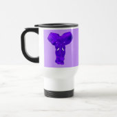 Tシャツ、ベビーの衣服の紫色象の芸術 トラベルマグ (左)