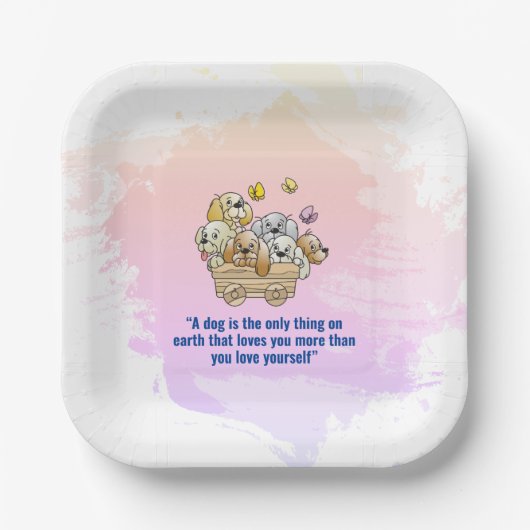 Tシャツ ペーパープレート (正面)