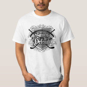 Tシャツ(ホッケーディフェンスマン)の防衛を誓う Tシャツ
