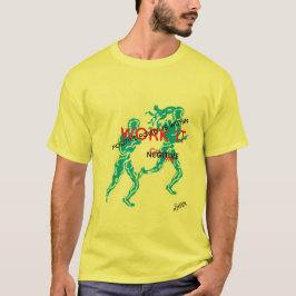 Tシャツ：ポジティブに取り組む Tシャツ