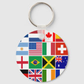 Tシャツ、マグカップ、その他の16の国旗 キーホルダー (正面)