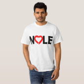 Tシャツ、マグ、帽子のハートのNOLE Tシャツ (正面フル)