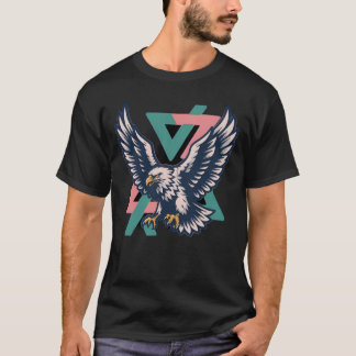 Tシャツ マジェスティック イーグル ジオメトリック