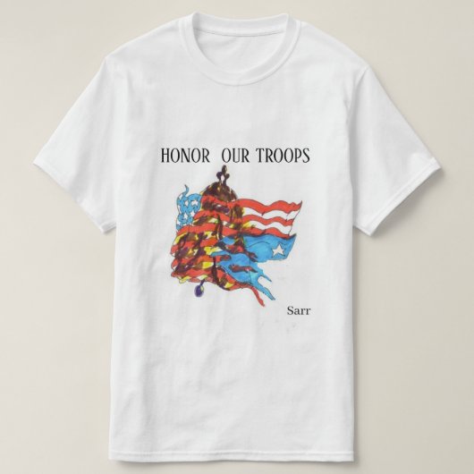 Tシャツ:メモリアルデーが我が軍を守れ Tシャツ (デザイン正面)