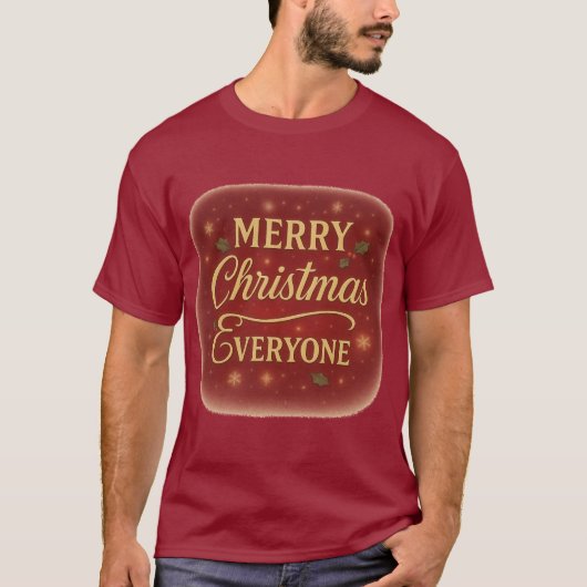 Tシャツ メリークリスマス エブリワン (正面)