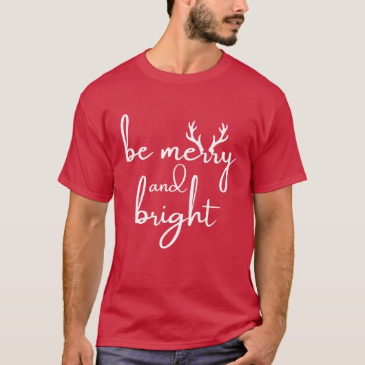 Tシャツ:メリークリスマス(赤) Tシャツ (正面)
