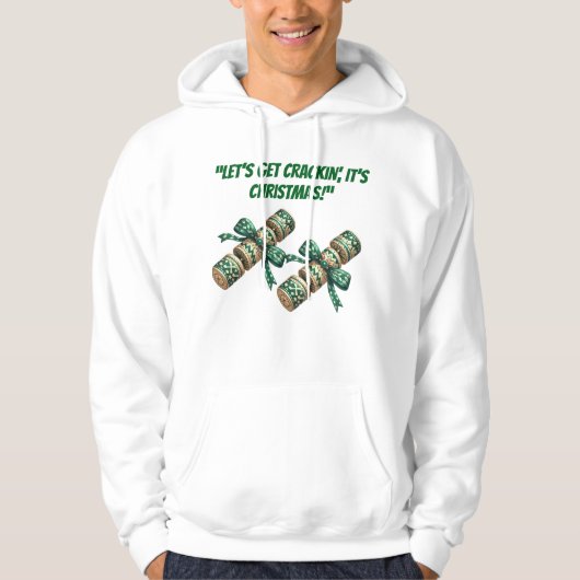 Tシャツ メンズ パーカー – クリスマスの爆竹 (正面)
