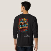 Tシャツ メンズ パーカー 遅いサル - 誠実な罪人 (裏面フル)
