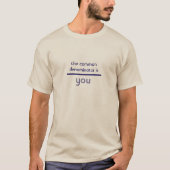 Tシャツ メンズ "共通項はあなた" 数学 (正面)