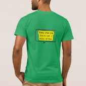 Tシャツ - モチベーションを高める名言 グラフィックTシャツ (裏面)