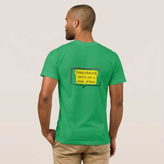 Tシャツ - モチベーションを高める名言 グラフィックTシャツ (裏面フル)