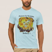 Tシャツ ライオン : パワー (正面)