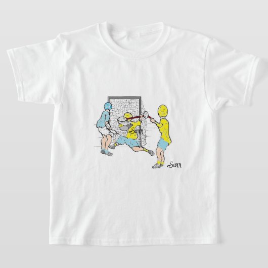Tシャツ : ラクロスプレーヤー (レイダウン)