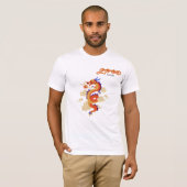 Tシャツ ラッキードラゴン: 幸運の翼  (正面フル)