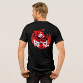 Tシャツ リベル スカル ウィングス RRC78 グラフィティ (裏面全面)