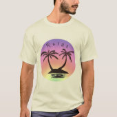 Tシャツ - リラックスできるヤシの木 (正面)