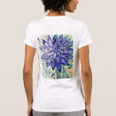 Tシャツ·レア·ブルー·ダリア Tシャツ (裏面)