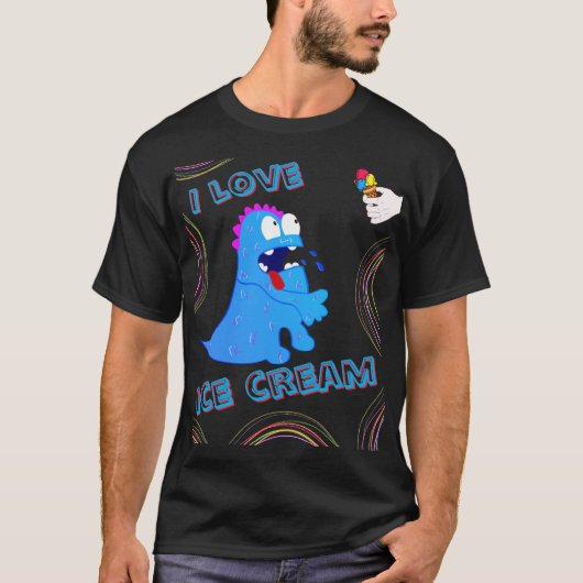 Tシャツ レックス アイスクリーム (正面)