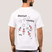 Tシャツ : ロケット (裏面)
