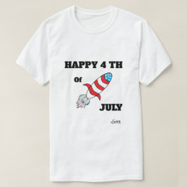 Tシャツ ; ロケット 7月4日