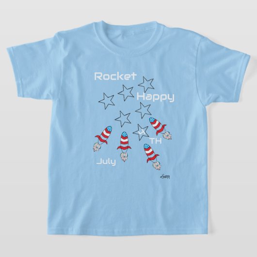 Tシャツ:ロケット Tシャツ (レイダウン)