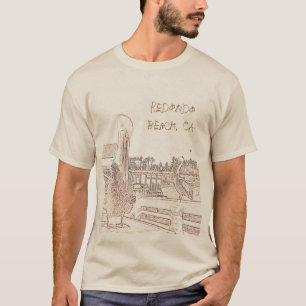 Tシャツ – ロケーション付き桟橋のペリカン