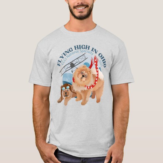 Tシャツ – ロゴ付きライトカラーTシャツ (正面)