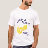 Tシャツ:人生はポテトチップ Tシャツ (正面)