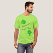 Tシャツ：今日はシャムロックで緑に染まる Tシャツ (正面フル)