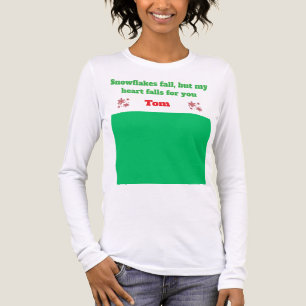 Tシャツ - 写真をアップロードしてロングスリーブをカスタマイズ