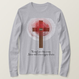 Tシャツ – 十字架にひざまずく