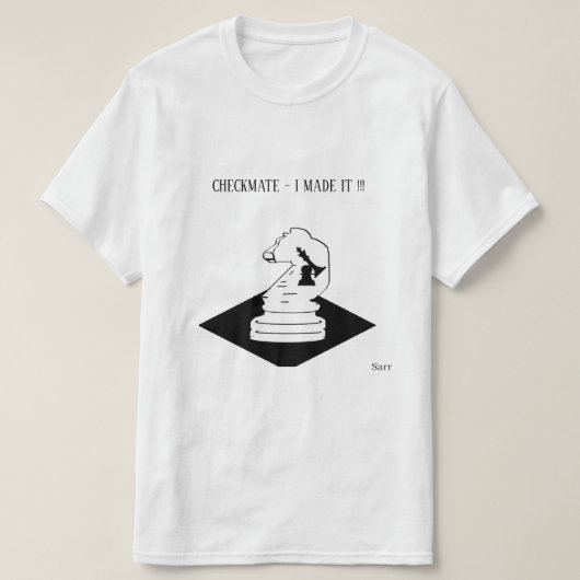 Tシャツ ; 卒業 (デザイン正面)
