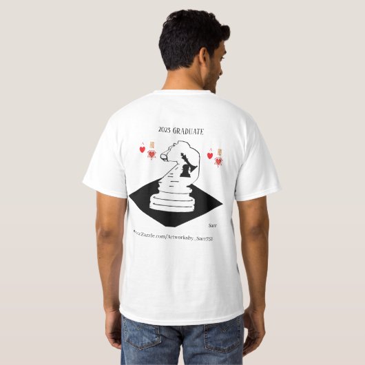 Tシャツ ; 卒業 (裏面フル)
