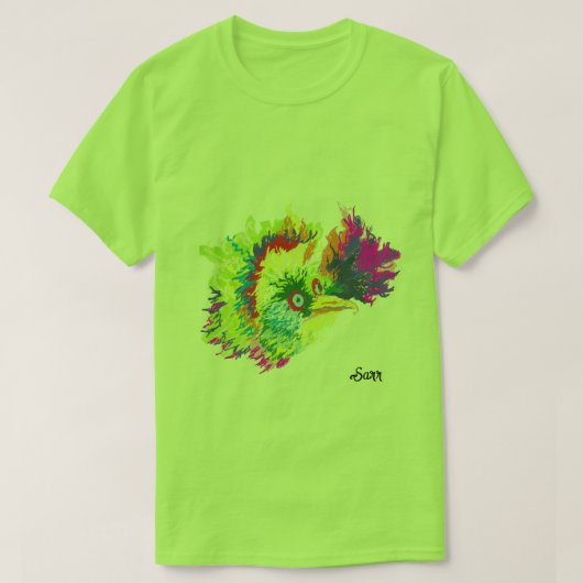Tシャツ：南米の熱帯鳥 Tシャツ (デザイン正面)