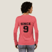 Tシャツ「奥さん」 - かわいい赤いハートの妻デザイン トライブレンドTシャツ (背面全体)