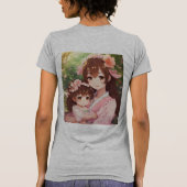 Tシャツ、女性のTシャツ Tシャツ (裏面)