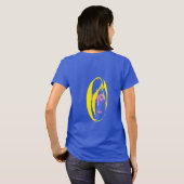 Tシャツ 女性向けのスタイルとデザイン (裏面フル)