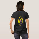 Tシャツ 女性向けのスタイルとデザイン (裏面フル)