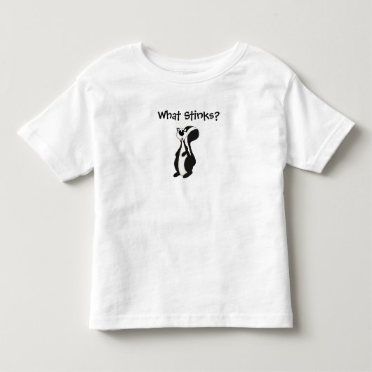 Tシャツ 子供服 男の子 スカンク 何が臭い (正面)