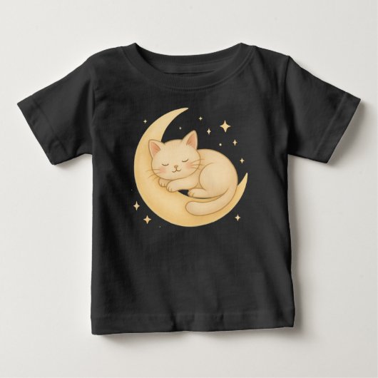 Tシャツ 子供用 猫 プリントTシャツ – かわいい&快適 (正面)