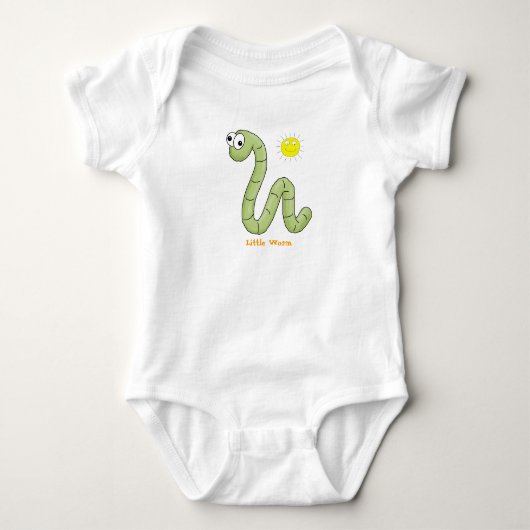 Tシャツ 子供 こども ベビー "Little Worm" (正面)
