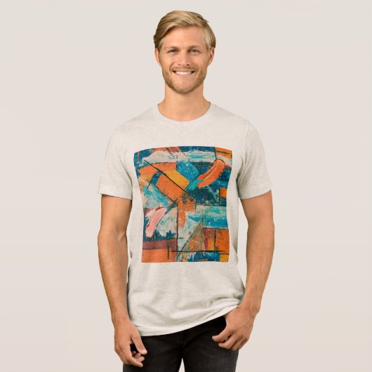 Tシャツ – 幾何学共振 (正面全面)