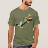 Tシャツ - 影のあるドラゴン (正面)
