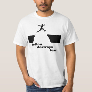 Tシャツ「恐怖を破壊する行動」 Tシャツ